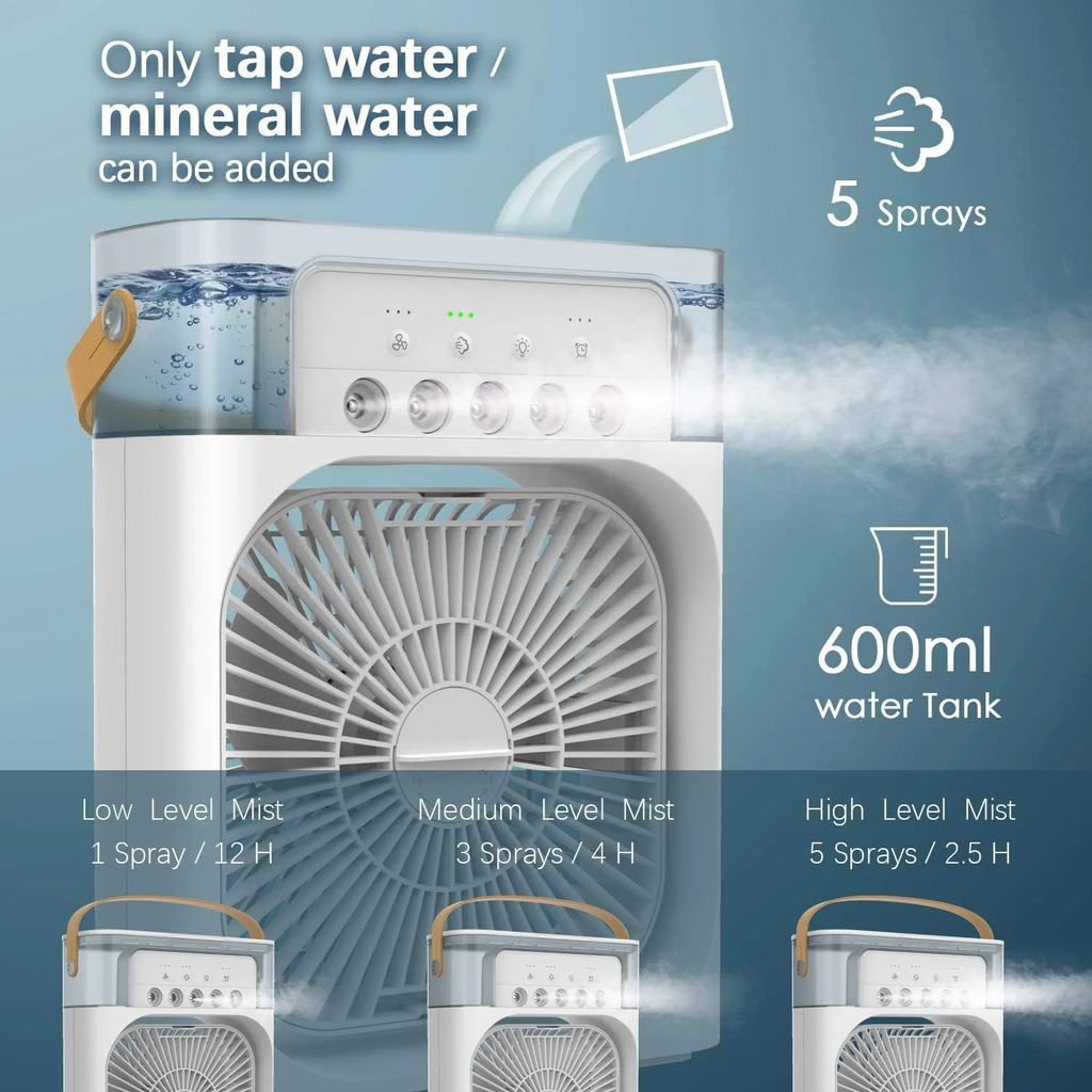 Portable Mini Cooling Fan with Mist