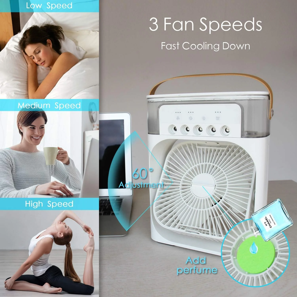 Portable Mini Cooling Fan with Mist